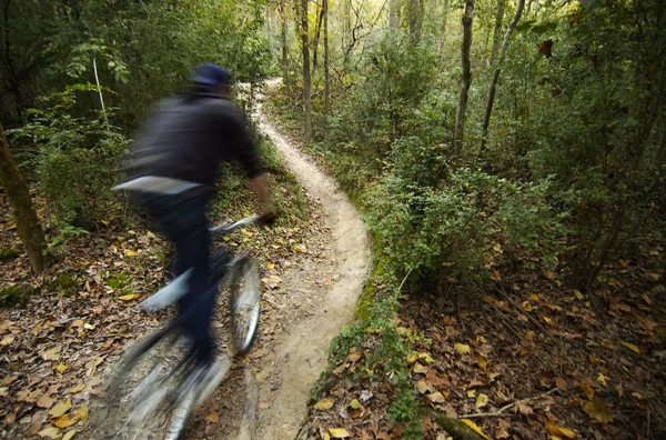 Baton Rouge Louisiana Usa 2019 Een Man Rijdt Een Mountainbike — Stockfoto