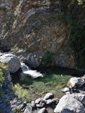 Villa de Merlo, San Luis, Arjantin'deki Reserva Florofaunistica rezervinin manzarası.