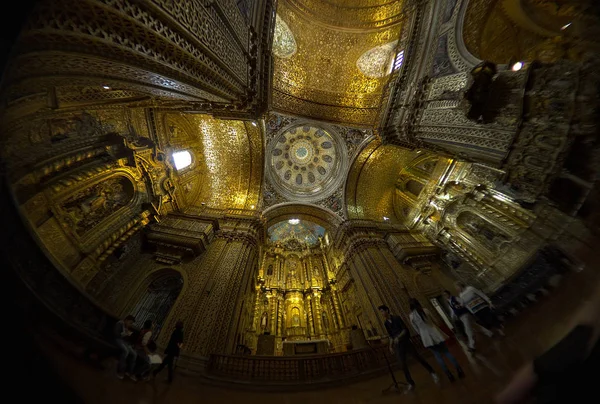 Quito Pichincha Ecuador 2019 Interior View Church Society Jesus Compaa — Stock Photo, Image