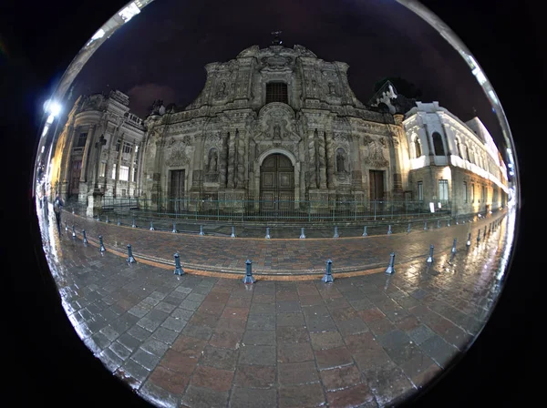 Quito Pichincha Ecuador 2019 Exteriört Beskåda Kyrkan Samhället Jesus Compania — Stockfoto