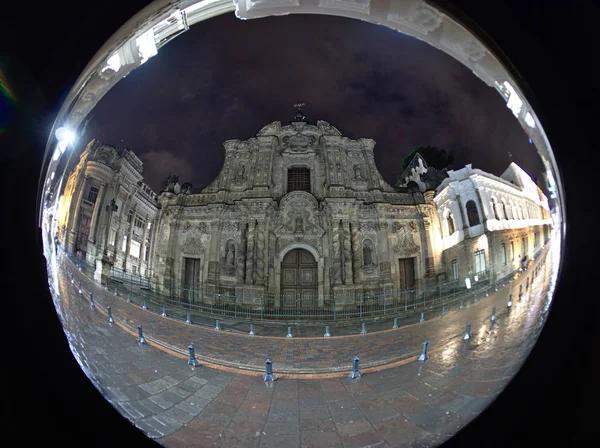 Quito Pichincha Ecuador 2019 Exteriört Beskåda Kyrkan Samhället Jesus Compania — Stockfoto