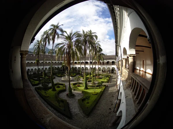 Quito Pichincha Ecuador 2019 Innenhof Des Klosters Francis Monasterio San — Stockfoto