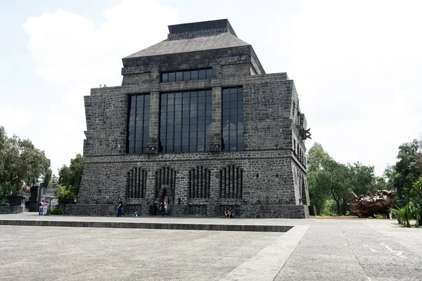 Cidade México México 2019 Exterior Museu Anahuacalli Edifício Pedra Distrito — Fotografia de Stock