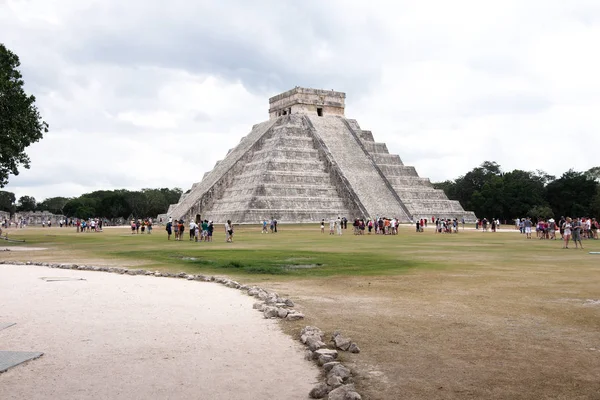 Estado Yucatán México 2019 Vista Del Templo Kukulcan Ubicado Sitio — Foto de Stock
