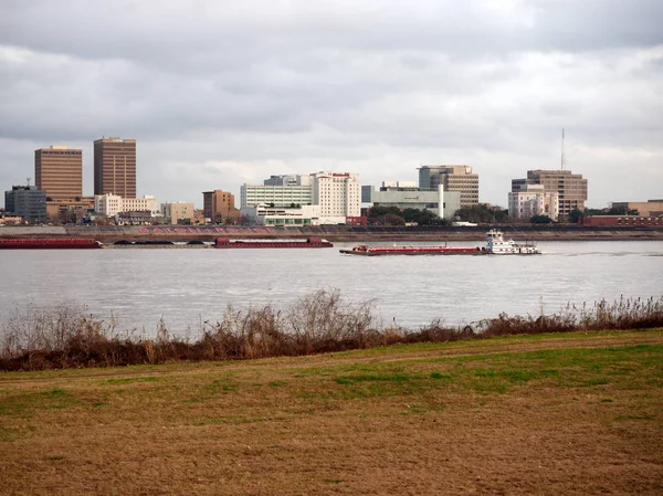 Port Allen Luizjana Usa 2019 Śródmieście Baton Rouge Jest Postrzegana — Zdjęcie stockowe