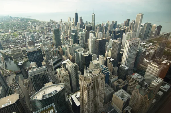Aerial View Downtown Chicago Illinois Usa — Stock Photo, Image