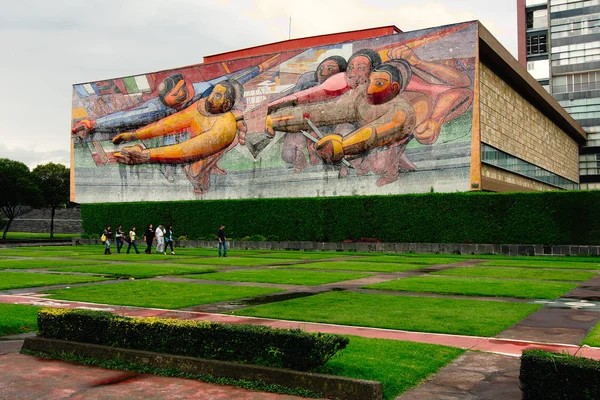 Ciudad México México 2019 Edificio Del Rectorado Unam Que Exhibe —  Fotos de Stock