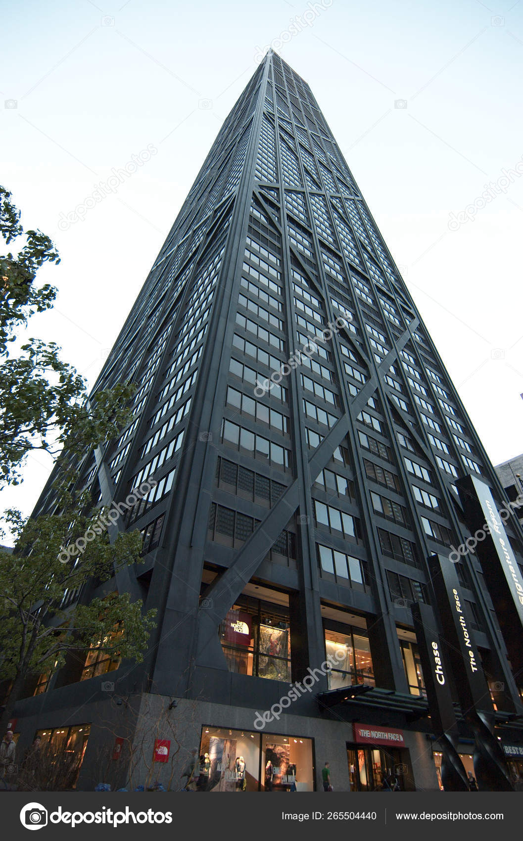 Чикаго Штат Иллинойс Сша 2019 Вид Горизонт Центр Джона Хэнкока.