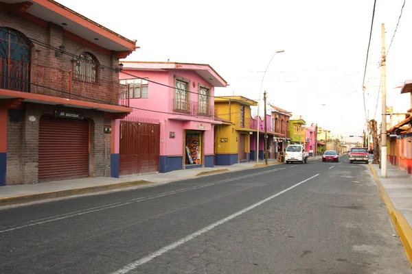 Metepec Estado México México 2019 Una Calle Centro Histórico Llena —  Fotos de Stock