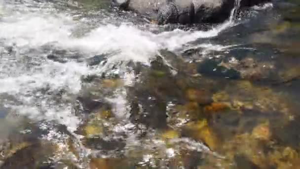 San Antonio Fluss Wasserfluss Cuesta Blanca Cordoba Argentinien — Stockvideo