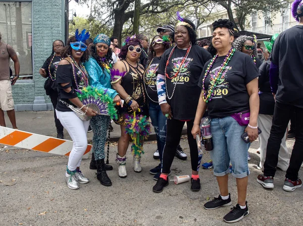 New Orleans Louisiana Usa 2020 Emberek Részt Vesznek Város Hagyományos — Stock Fotó