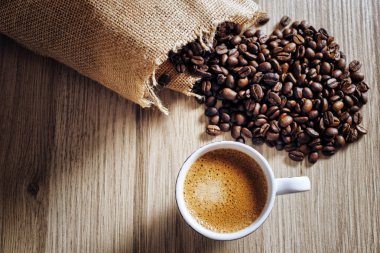 Cafee beyaz bir fincan 