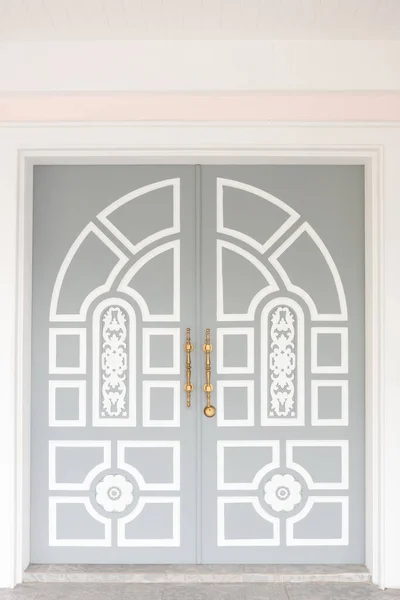 Expensive gray house door.With modern, beautiful