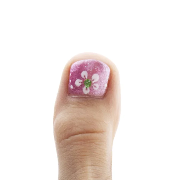 Ізольовані Розфарбовані Квіткові Ноги — стокове фото