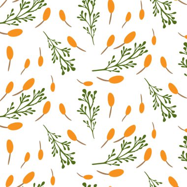 Kusursuz çiçek deseni. Vektör illüstrasyonu.