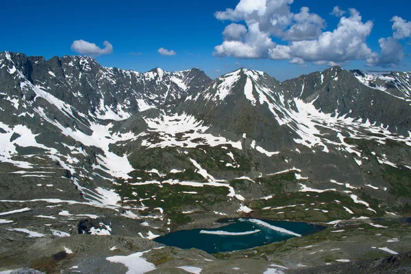 Montagne Dans Neige Altaï — Photo