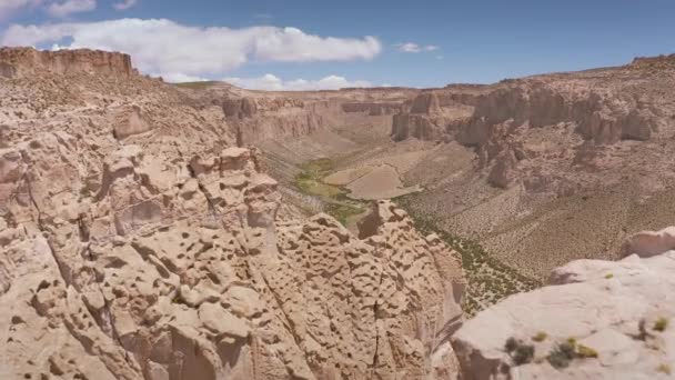 Aerial at Inca Canyon - Bolivia. — Stock Video