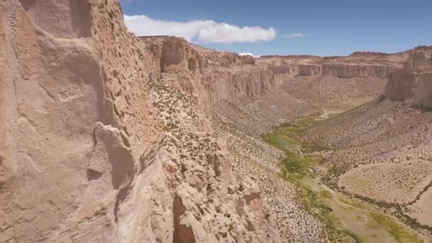 Lotnictwo w kanionie Inca - Boliwia. — Wideo stockowe