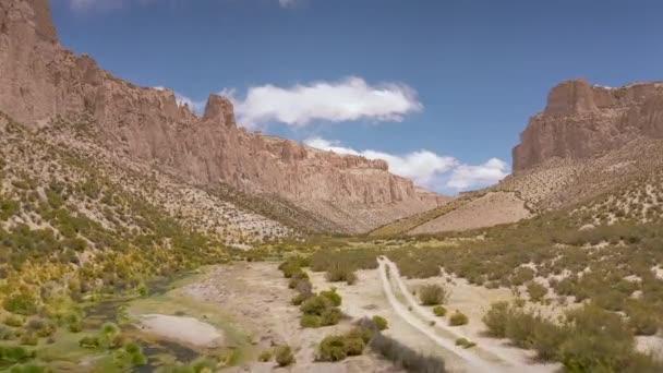 Antenne am Inca Canyon - Bolivien. — Stockvideo