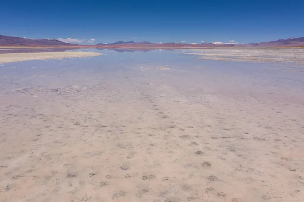 Împușcat aerian la izvoarele fierbinți Polques - sudul Boliviei . — Fotografie, imagine de stoc