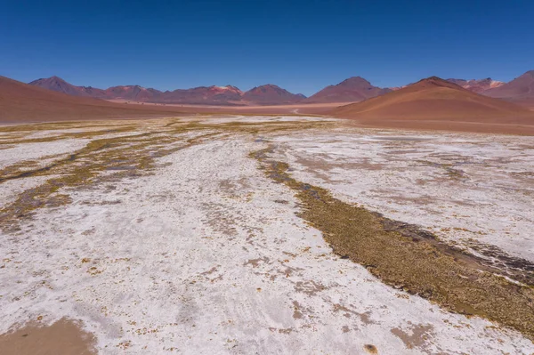 Luftaufnahme der heißen Quellen von Polques - Süden Boliviens. — Stockfoto