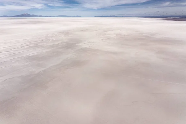 Dimineața aeriană Gigapan 360 panoramic peste salarul Uyuni. la sud de Bolivia . — Fotografie, imagine de stoc