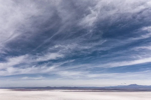 Mañana aérea Gigapan 360 panorámica sobre el salar Uyuni. Sur de Bolivia . — Foto de Stock