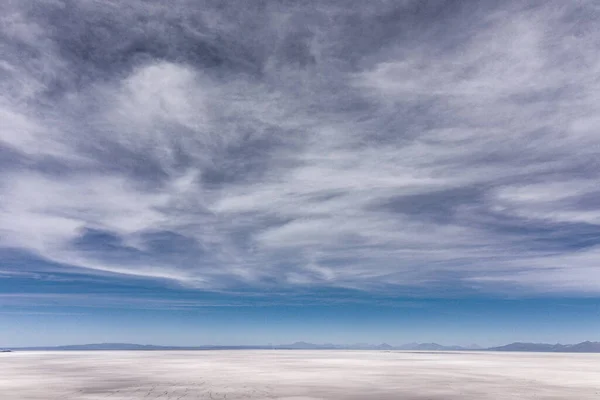 Mañana aérea Gigapan 360 panorámica sobre el salar Uyuni. Sur de Bolivia . — Foto de Stock