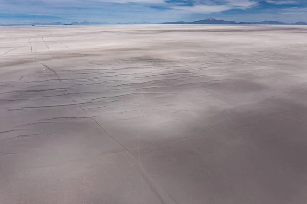 Mañana aérea Gigapan 360 panorámica sobre el salar Uyuni. Sur de Bolivia . — Foto de Stock