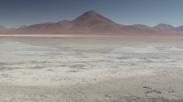 Panoramic at White Lagoon - Bolivia. — стокове відео