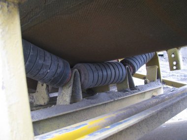 Silindir destek ve şekillendirme ünitesi bantlı konveyörün cihazı