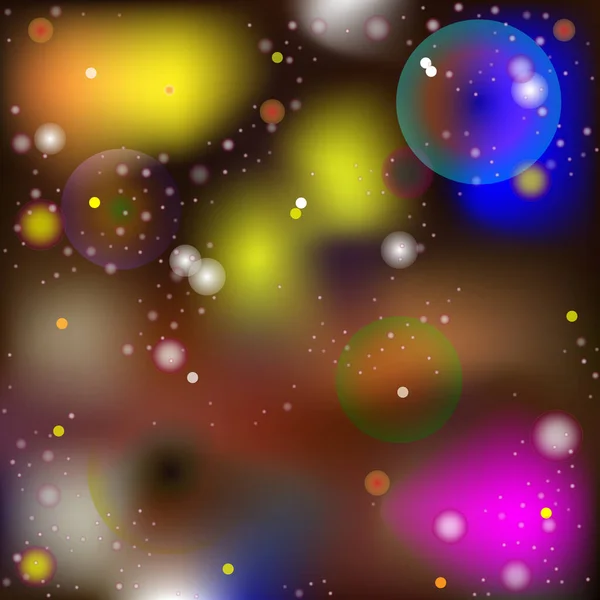 Векторное Абстрактное Изображение Стиле Загадочного Макроса Микромира Светящиеся Сферы Шары — стоковый вектор