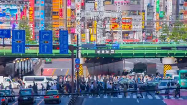 Shinjuku Tokyo Japán Április 2018 Annak Belváros Tokióban Idő Telik — Stock videók