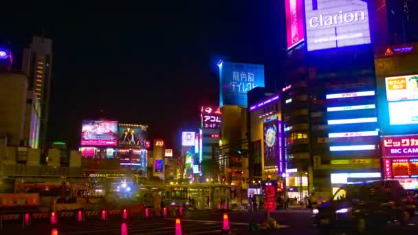 Shibuya Tokio Kwietnia 2018 Faktyczny Opis Zawartości Wideo Jego Lokalizacja — Wideo stockowe