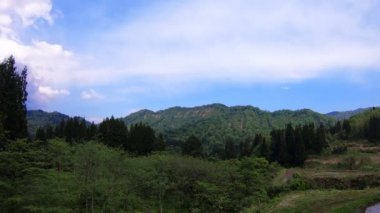 Joetsu, Niigata/Japonya - 4 Mayıs 2018: Onun Niigata doğa konum. zaman atlamalı. fotoğraf makinesi: Canon Eos 5d mark4