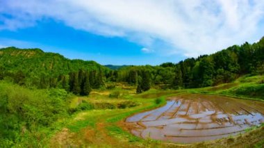 Joetsu, Niigata/Japonya - 4 Mayıs 2018: Onun Niigata doğa konum. zaman atlamalı. fotoğraf makinesi: Canon Eos 5d mark4