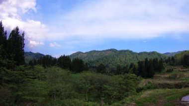 Joetsu, Niigata/Japonya - 4 Mayıs 2018: Onun Niigata doğa konum. zaman atlamalı. fotoğraf makinesi: Canon Eos 5d mark4