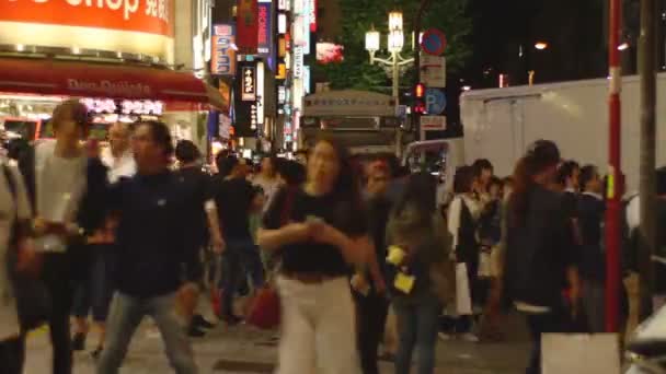 Shinjuku Tokyo Japonya Haziran 2018 Onun Tokyo Şehir Konum Zaman — Stok video