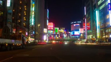 Shinjuku, Tokyo/Japonya - 7th Mart 2018: Onun Tokyo şehir konum. zaman atlamalı. fotoğraf makinesi: Canon Eos 5d mark4