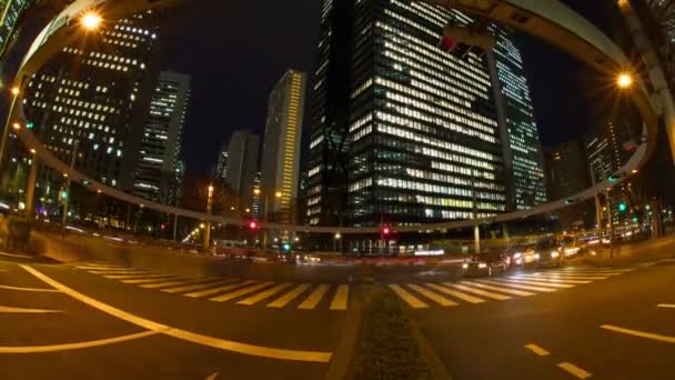 Shinjuku Tokio Maart 2018 Zijn Een Locatie Tokio Time Lapse — Stockvideo