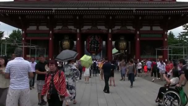 Asakusa Tóquio Japão Junho 2018 Uma Localização Tradicional Tóquio Câmera — Vídeo de Stock