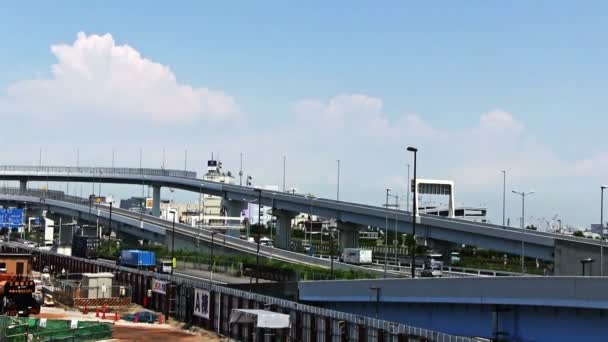 Odaiba Tokio Japón Junio 2017 Una Ciudad Ubicada Tokio Lapso — Vídeos de Stock