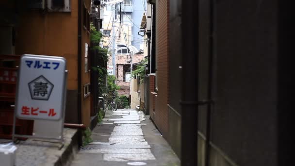 Kagurazaka Tokyo Japan Juli 2017 Ist Eine Innenstadtlage Tokyo Kamera — Stockvideo