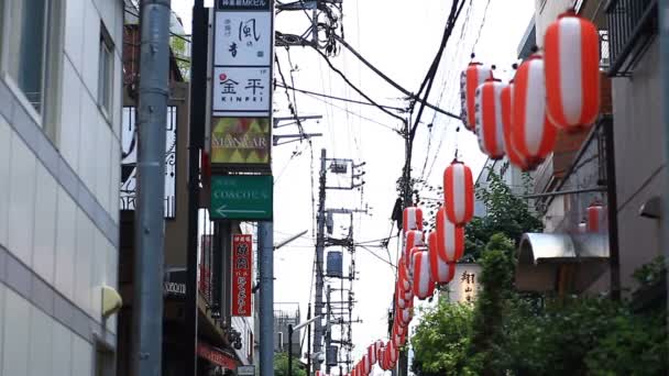Kagurazaka Tokyo Japonya Temmuz 2017 Onun Tokyo Şehir Merkezi Bir — Stok video