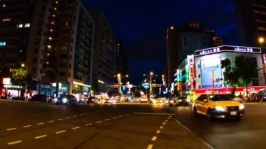 Xinyi, Taipei / Tayvan - 6th Temmuz 2018: onun Tokyo şehir konum. zaman atlamalı. fotoğraf makinesi: Canon Eos 5d mark4