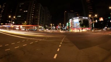 Xinyi, Taipei / Tayvan - 6th Temmuz 2018: onun Tokyo şehir konum. zaman atlamalı. fotoğraf makinesi: Canon Eos 5d mark4