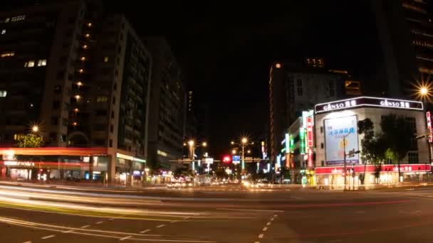 Синьи Тайбэй Тайвань Июля 2018 Город Токио Временной Интервал Камера — стоковое видео