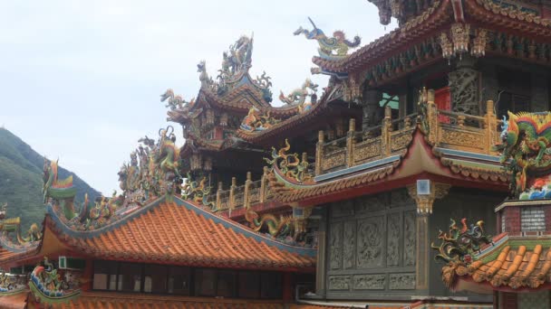 Chiufen Taipéi Taiwán Julio 2018 Una Ubicación Tradicional Taiwán Cámara — Vídeo de stock