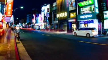 Taipei / Tayvan - 6th Temmuz 2018: onun Tayvan cityl konum. zaman atlamalı. fotoğraf makinesi: Canon Eos 5d mark4