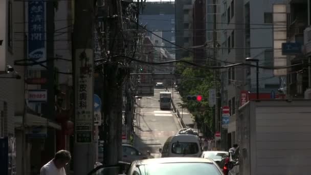 Shinjuku Tokyo Japonya Ağustos 2017 Onun Tokyo Şehir Konum Fotoğraf — Stok video